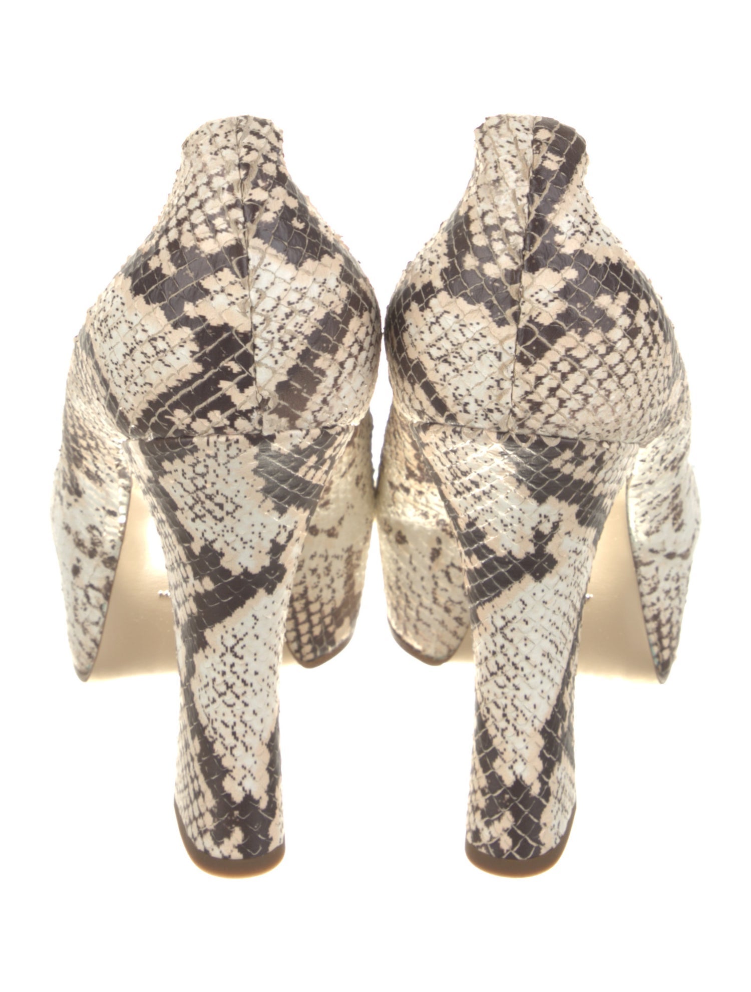 Burberry Snakeskin Animal Print Pumps
